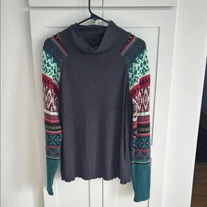 Free People Multicolor Patterned Women's Sweater